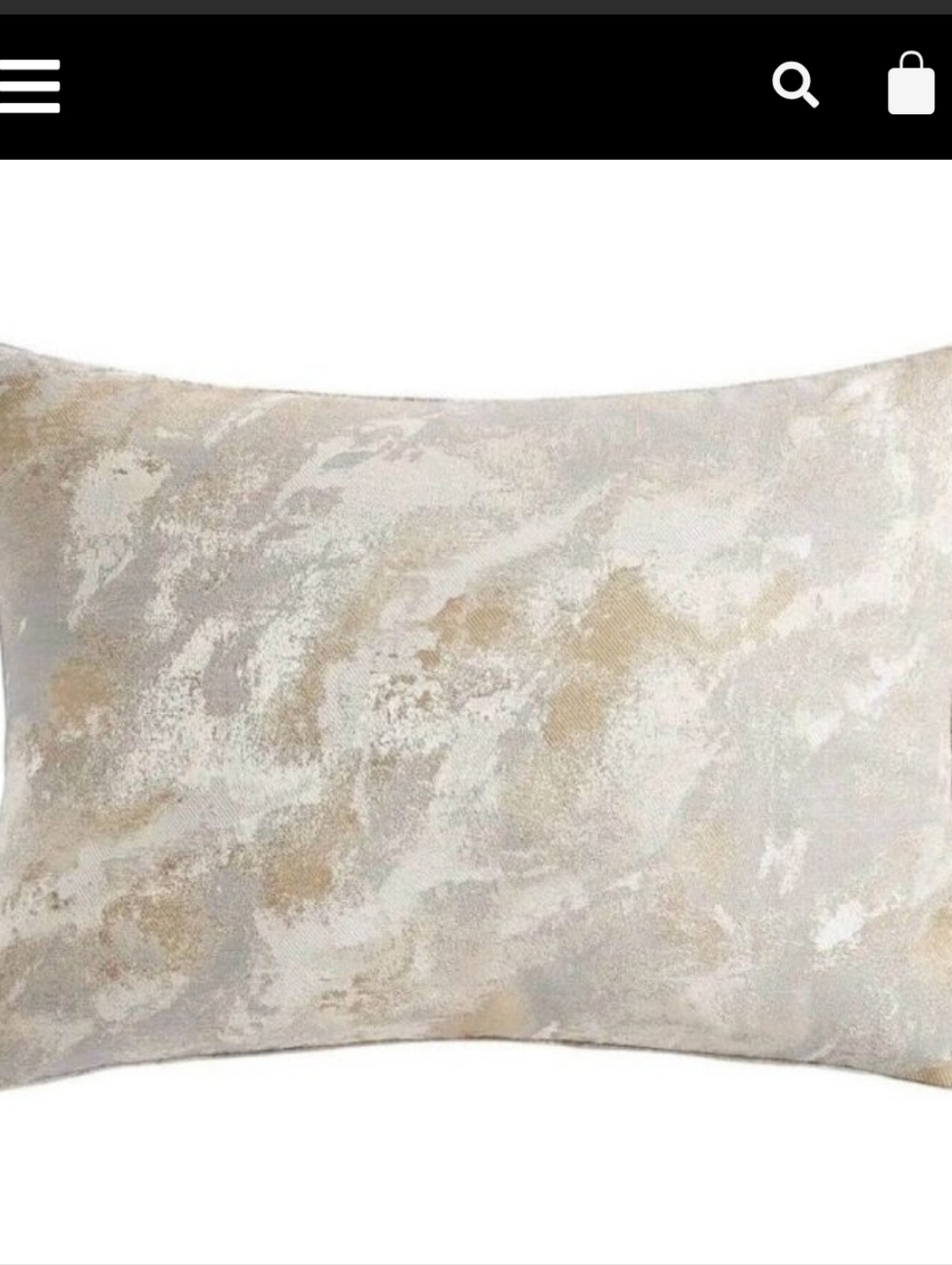 Hotel Collection Metallic Stone 2 Standard Shams Gold